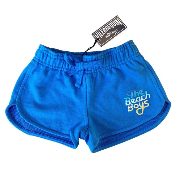 VILEBREQUIN X THE BEACH BOYS Cotton Shorts Girls 4 4T 104cm NEW Blue GIRL NWT - Picture 1 of 6